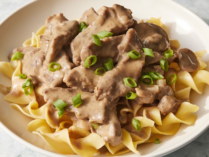 Gourmet rocer Beef Stroganoff