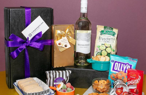wine and snack hamper