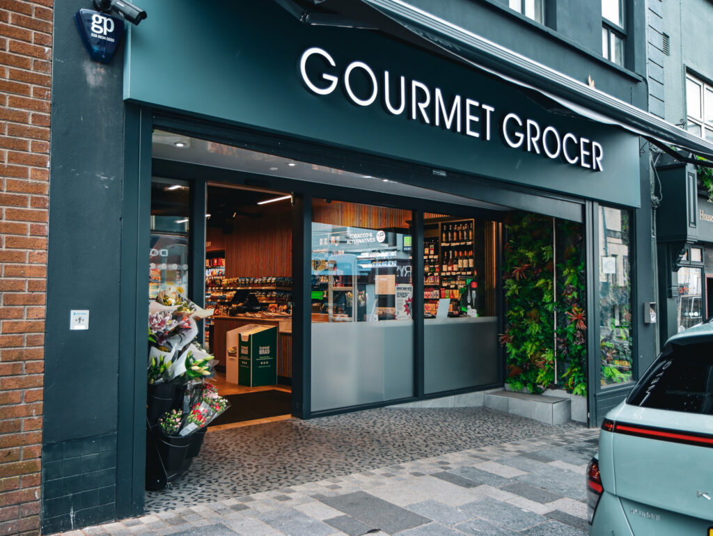 Exterior shot of Gourmet Café