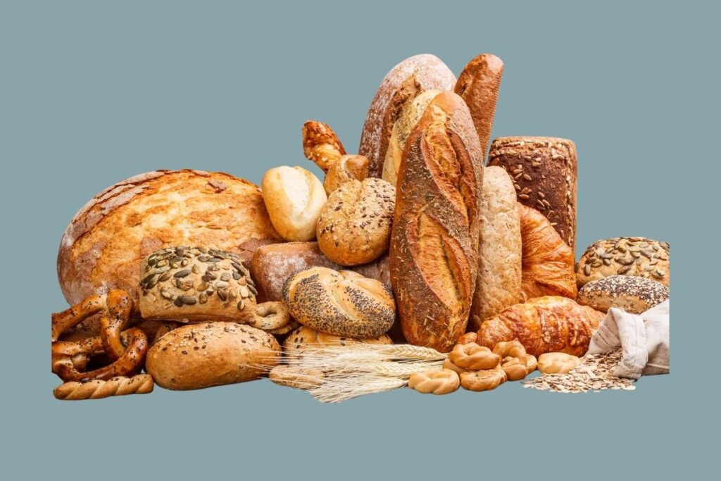 freshly baked bread at gourmet grocer