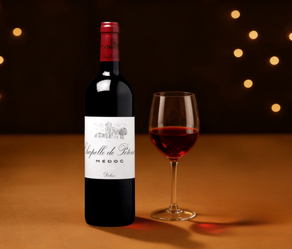 red wine at gourmet grocer