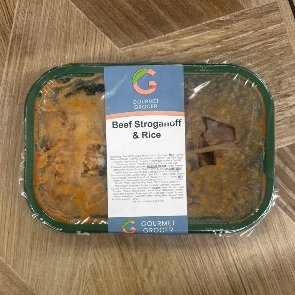 Beef Stroganoff & Rice