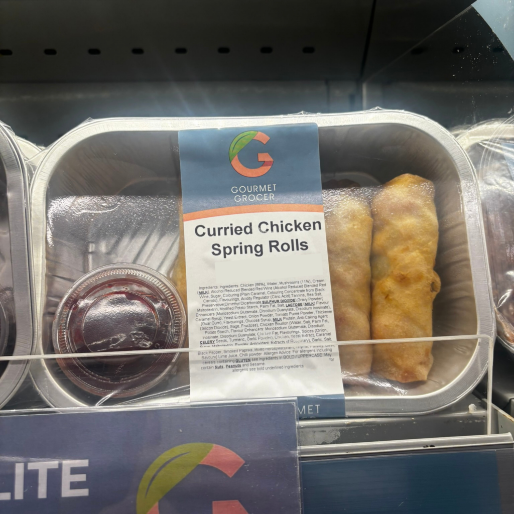 Curried Chicken Spring Rolls