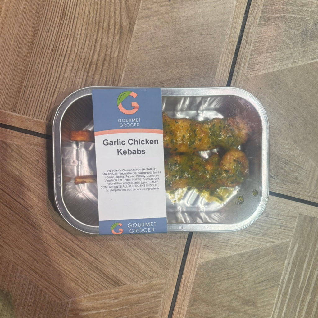 Garlic Chicken kebabs