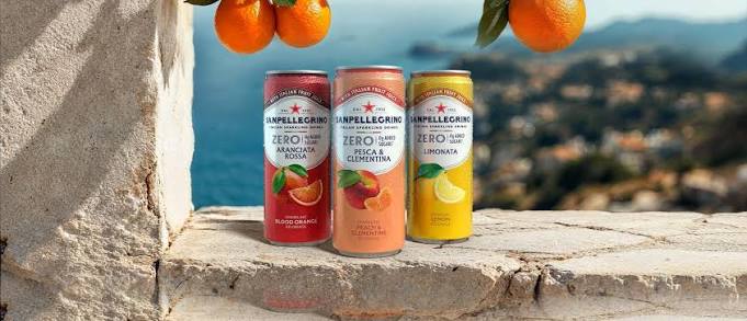Cans of San Peelgrino - mixers at Gourmet Grocer